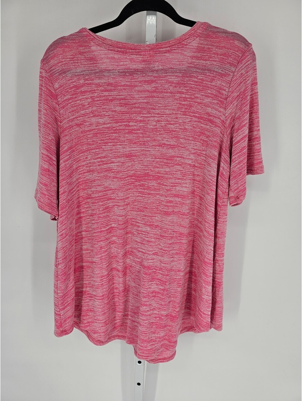 Member's Mark Womens Pink Short Sleeve Performance Round Neck T-shirt Size XXL - Picture 4 of 4